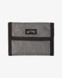 Cartera de triple hoja con velcro Billabong Tribong Lite Grey Heather para hombre
