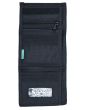 Cartera Vissla Stoke Supply Wallet negra para hombre con bolsillo monedero, ranura para tarjetas y ventana DNI