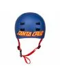 Casco Skate Bullet Santa Cruz Strip Logo Azul Mate para adulto posterior