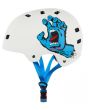 Casco Skateboard Bullet x Santa Cruz Screaming Hand blanco para adulto