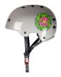 Casco de Skateboard Bullet x Slime Balls Slime Logo gris