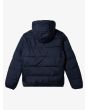 Chaqueta reversible con capucha Quiksilver Youth Scaly Azul Marino para niño 8-16 años posterior