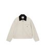 Cazadora Carhartt WIP OG Detroit Jacket para mujer en color beige flor de sal con cuello de pana negra