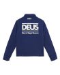 Cazadora Deus Ex Machina Marnus Team azul para hombre con logo trasero House of Simple Pleasures