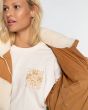 Mujer con Cazadora acolchada Billabong January Sherpa Camel interior
