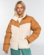 Mujer con Cazadora acolchada Billabong January Sherpa Camel 