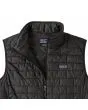 Chaleco acolchado e impermeable plegable Patagonia Men's Nano Puff Vest Negro para hombre interior