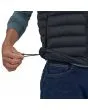 Hombre con chaleco acolchado impermeable Patagonia Down Sweater Vest Negro cordón de ajuste
