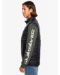 Hombre con chaleco ligero Quiksilver Scaly Negro lateral