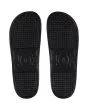 Chanclas Slider DC Shoes Slide negras y blancas para hombre suela