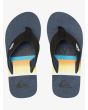 Chanclas Quiksilver Molokai Layback Youth azules y negras para niño superior