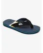 Chanclas Quiksilver Molokai Layback Youth azules y negras para niño 