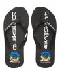 Chanclas Quksilver Molokai Arch Print negras y azules para niño superior