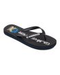 Chanclas Quksilver Molokai Arch Print negras y azules para niño 