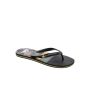 Chanclas de playa Quiksilver Molokai Art SL negras, amarillas y verdes para hombre frontal 