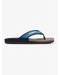Chanclas Quiksilver Molokai Eclipsed Deluxe para chico en color gris y azul lateral