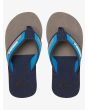 Chanclas Quiksilver Molokai Eclipsed Deluxe para chico en color gris y azul superior