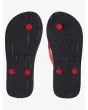 Chanclas Quiksilver para chico Molokai rojas suela