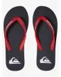 Chanclas Quiksilver para chico Molokai rojas superior