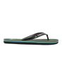 Chanclas Quiksilver Molokai verde militar para hombre lateral
