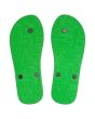 Chanclas de playa Quiksilver Molokai verdes y negras para hombre suela