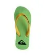 Chanclas Quiksilver Molokai verdes con detalles en negro y amarillo para chico superior