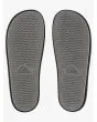Sandalias Slider Quiksilver Rivi Slide negras y blancas para hombre suela