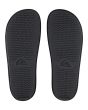 Sandalias Slider Quiksilver Rivi Slide blancas y negras para hombre suela
