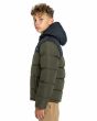 Niño con Chaqueta acolchada con capucha Element Puffa Classic Youth Verde lateral