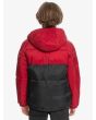 Niño con Chaqueta acolchada impermeable Quiksilver Wolfs Shoulders Boy Roja espalda
