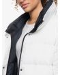 Mujer con chaqueta reversible Roxy Like Magic blanca cuello