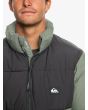 Hombre con Chaqueta acolchada técnica Quiksilver Wild Mountain Verde cremallera