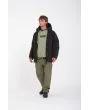 Hombre con Chaqueta de invierno Volcom Northernman 10K Negra corte amplio