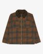 Chaqueta a cuadros con forro de sherpa Billabong Hills Sherpa Marrón para hombre