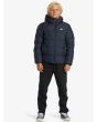 Niño con cazadora reversible con capucha Quiksilver Youth Scaly Azul Marino corte normal