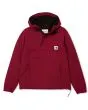 Chaqueta de invierno Carhartt WIP W' Nimbus Pullover para mujer en color granate