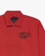 Chaqueta Deus Ex Machina Caballero roja para hombre logo