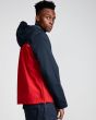 Hombre con Chaqueta de entretiempo impermeable Element Barrow Light roja y azul marino posterior
