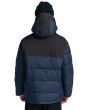 Chaqueta Resistente al Agua Element Brand Wolfeboro Dulcey Puff Contrasted azul marino para hombre espalda