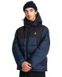 Chaqueta Resistente al Agua Element Brand Wolfeboro Dulcey Puff Contrasted azul marino para hombre frontal
