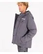 Hombre con chaqueta acolchada Hurley Idyllwild 3M Parka gris bolsillo