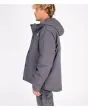 Hombre con chaqueta acolchada Hurley Idyllwild 3M Parka gris izquierda