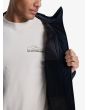 Hombre con chaqueta impermeable Quiksilver Overcast 3K Insulated Negra interior acolchado 