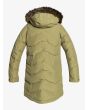 Chaqueta de capucha impermeable Roxy Ellie Jacket verde oliva para mujer posterior