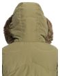 Mujer con chaqueta impermeable Roxy Ellie Jacket verde oliva capucha