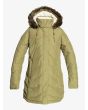 Chaqueta de capucha impermeable Roxy Ellie Jacket verde oliva para mujer