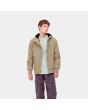 Hombre con Chaqueta impermeable de capucha Carhartt WIP Hooded Sail Jacket Beige