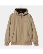 Chaqueta impermeable con capucha Carhartt WIP Hooded Sail Jacket Beige para hombre