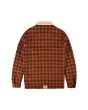 Chaqueta a cuadros Lightning Bolt Clyde marrón posterior para hombre