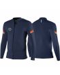 Chaqueta de neopreno Vissla Raditude 2mm con cremallera frontal azul marino para hombre frontal y posterior